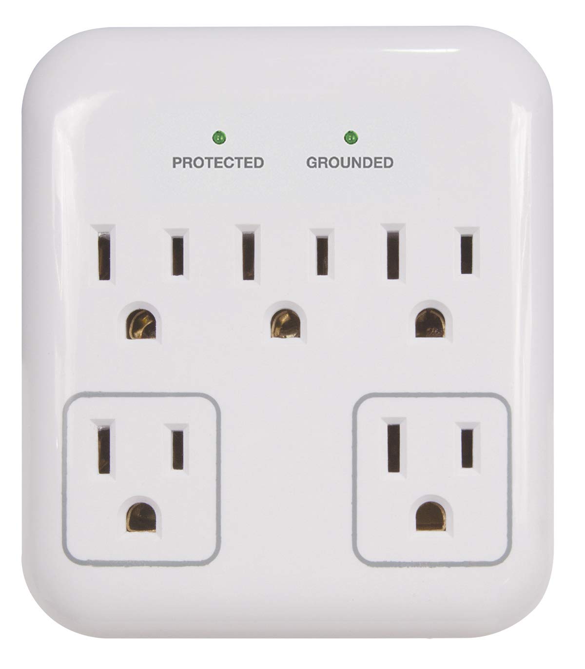 Prime Wire & Cable Prime Wire PB802155 5-Outlet Small Appliance Appliance Surge Protector, White