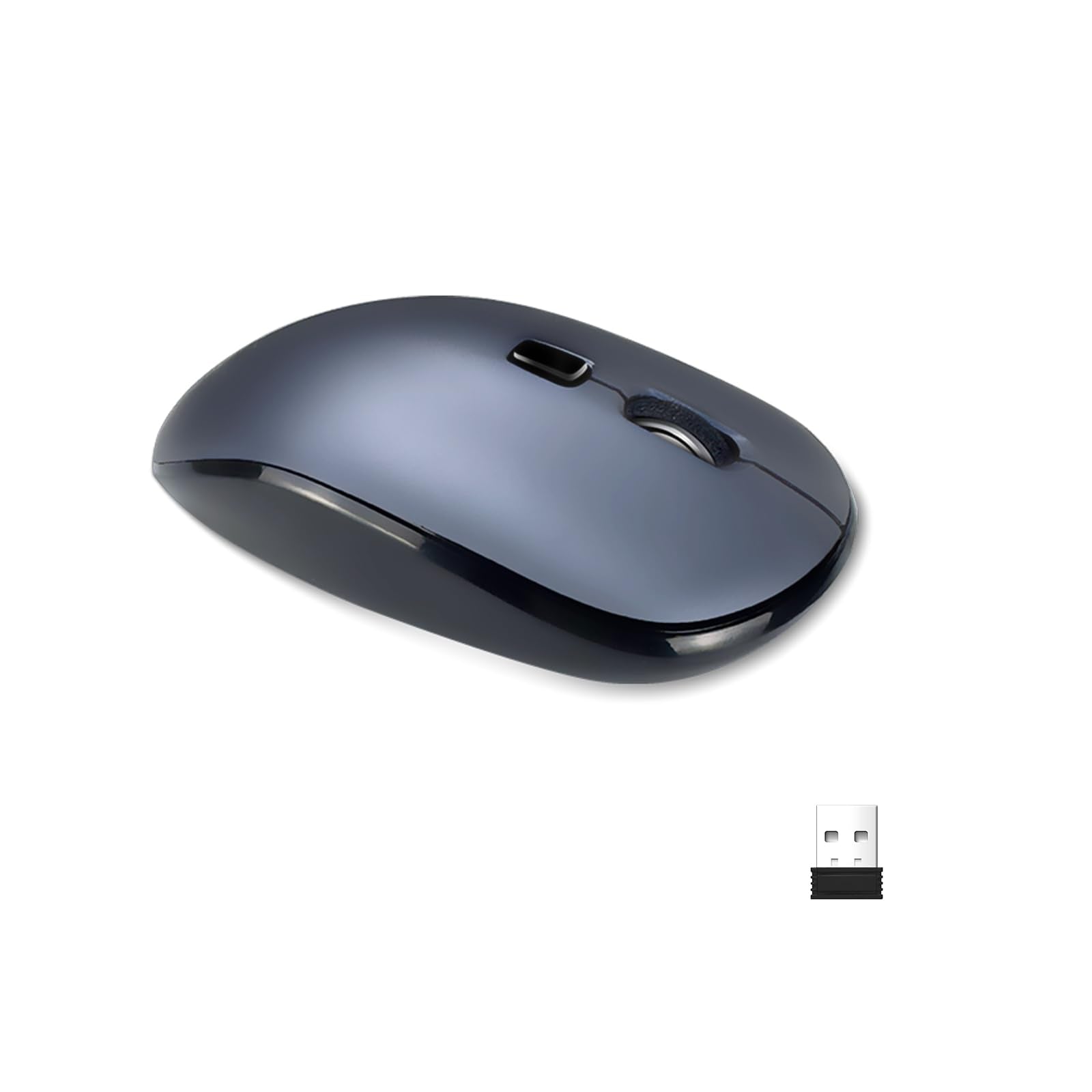 Wireless Mouse for Laptop,2.4G Slim Quiet Portable USB Computer Mice, 3200 DPI,Lightweight,Plug&Play,4 Adjustment Speed,20 Month