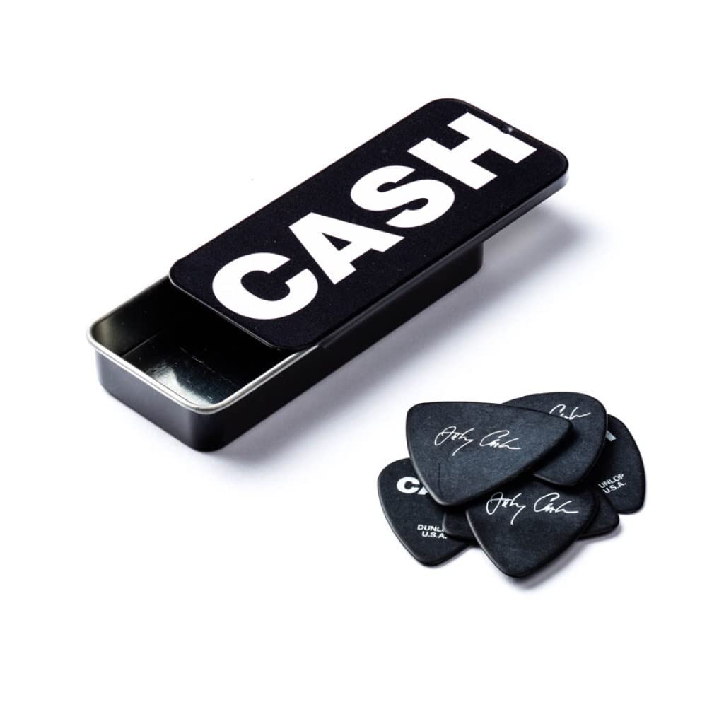 Jim Dunlop Medium 6 Johnny Cash Bold Pick Tin (26903152401)