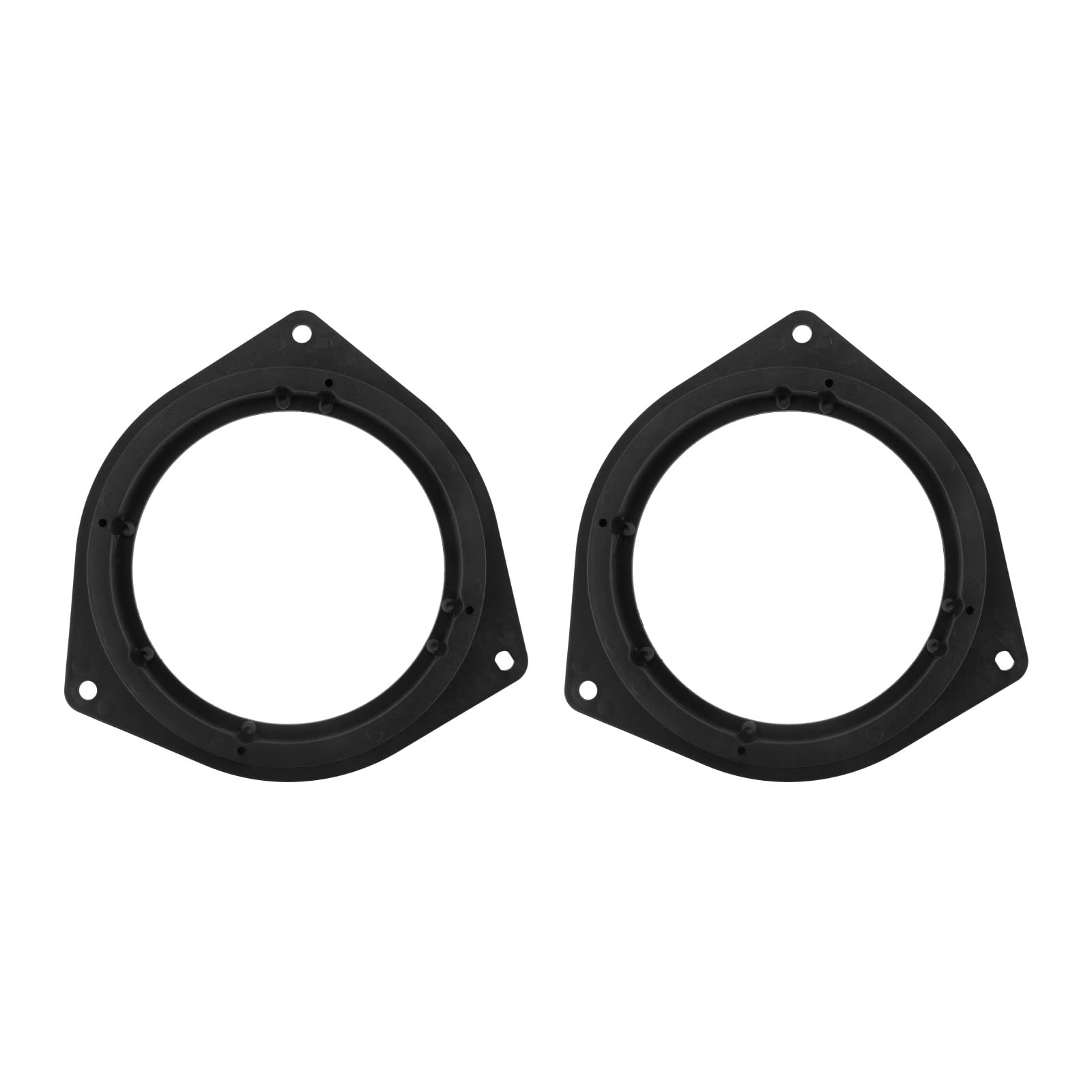 6.5' Car Speaker Spacers Adapter (2Pcs) Fits For Toyota Crown Reiz, Plastic Black Mounting Spacer Adaptor Ring