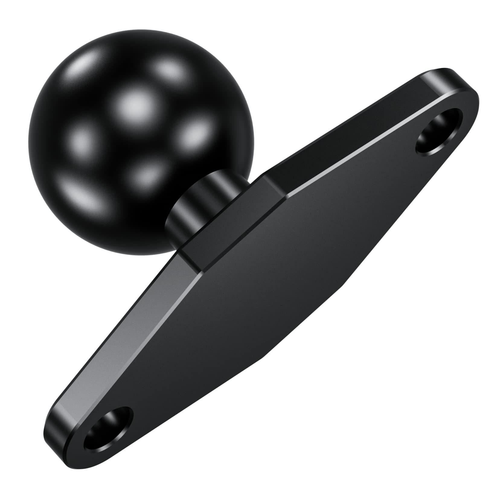 Brcovan 2 Pack, Aluminum Alloy Diamond Mount Base With 1'' Tpu Ball Features Industry Standard Amps Hole Pattern Compatible With Ram Mounts B Size 1 Inch Ball Double Socket Arm