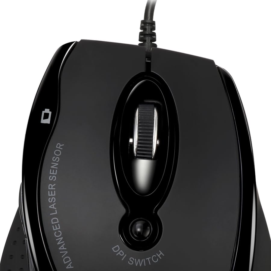 Adesso Imouse G2   Usb Ergonomic Optical Mouse Adjustable Dpi Internet Navigational B