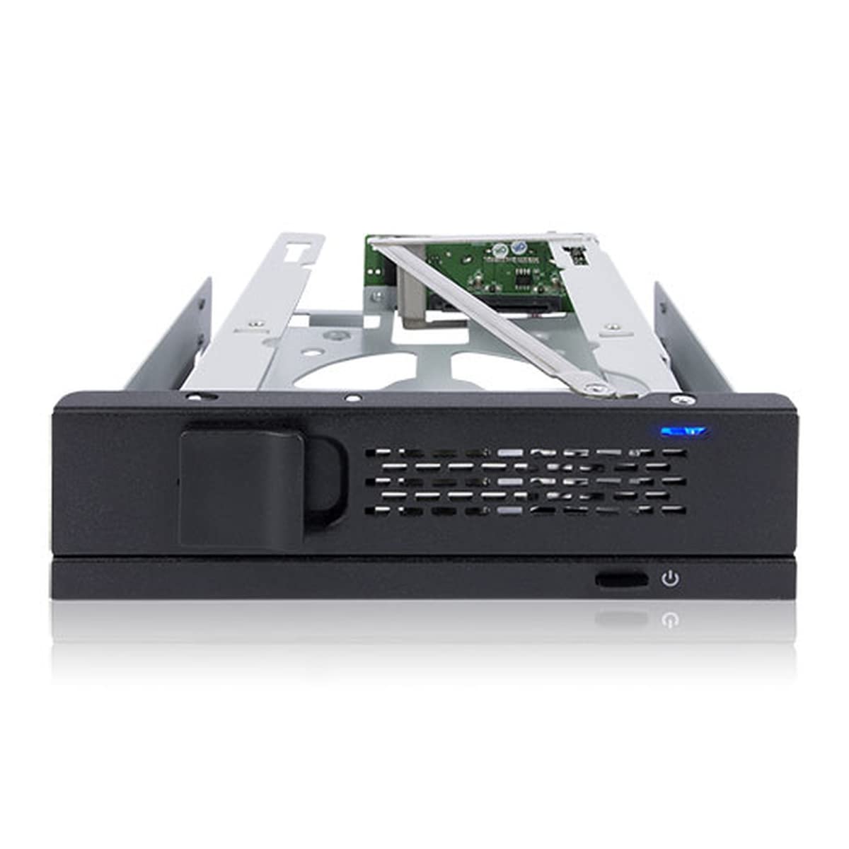 ICY DOCK TurboSwap MB171SP1B TrayLess 3.5 SAS/SATA HDD Mobile Rack Enclosure for 5.25 Bay