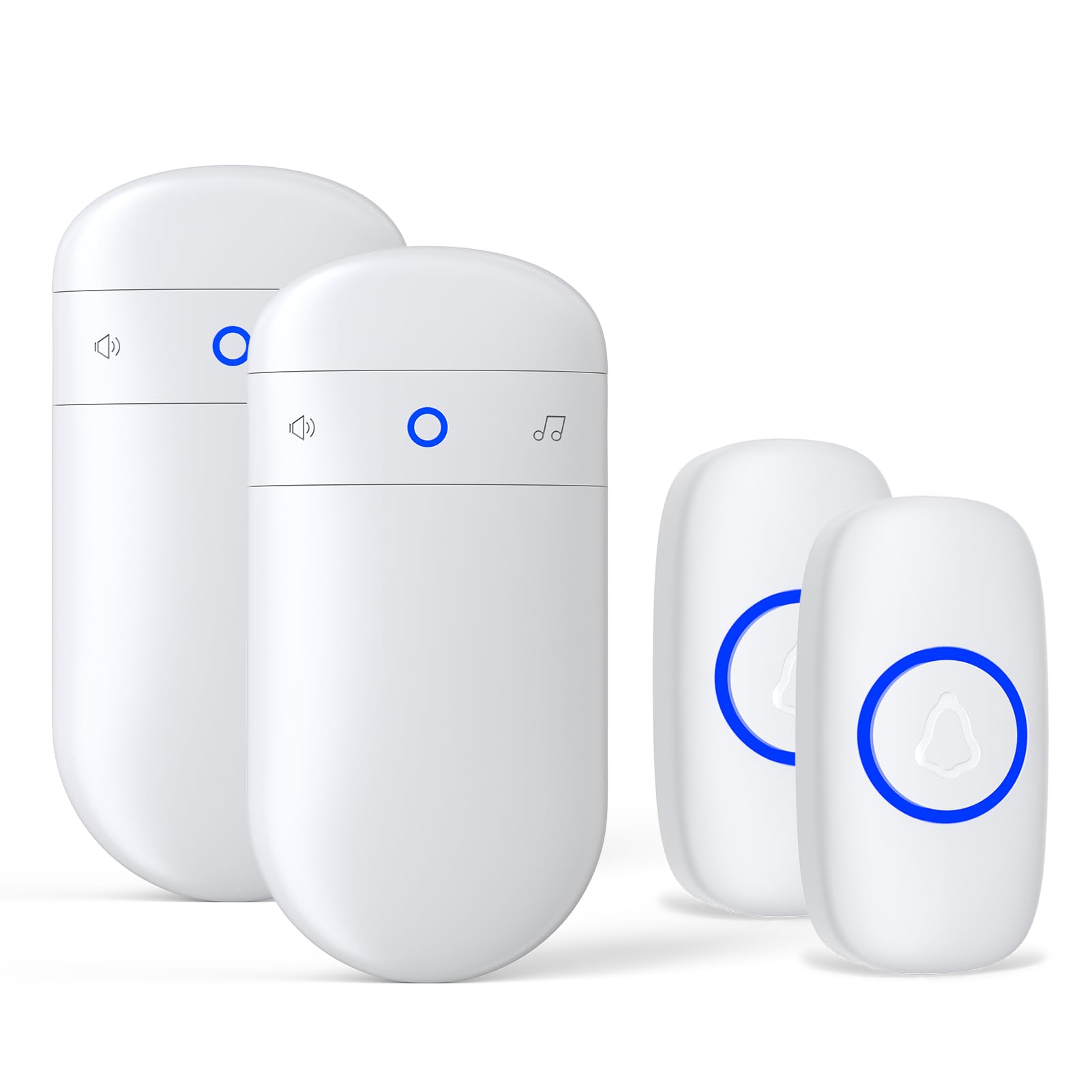 Secrui Doorbell Doorbell Wireless Kits For Front Door   Battery Operated Doorbell With 52 Chimes, 5 Volume Levels   Waterproof D