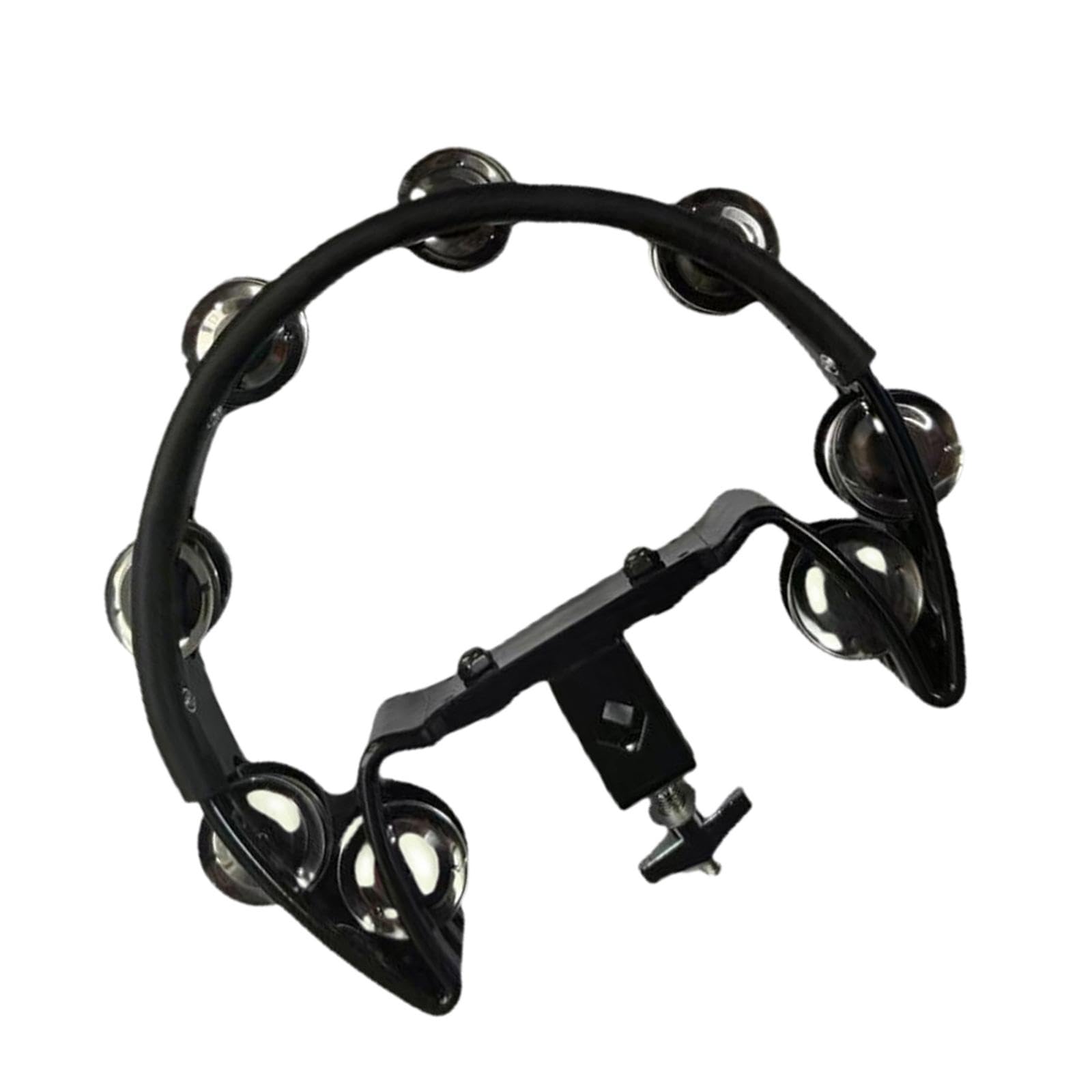 SHOPORA Hi Hat Tambourine Stainless Steel Shaker for KTV Drum Kits Enthusiasts Party black |Musical Instruments & Gear | Percuss