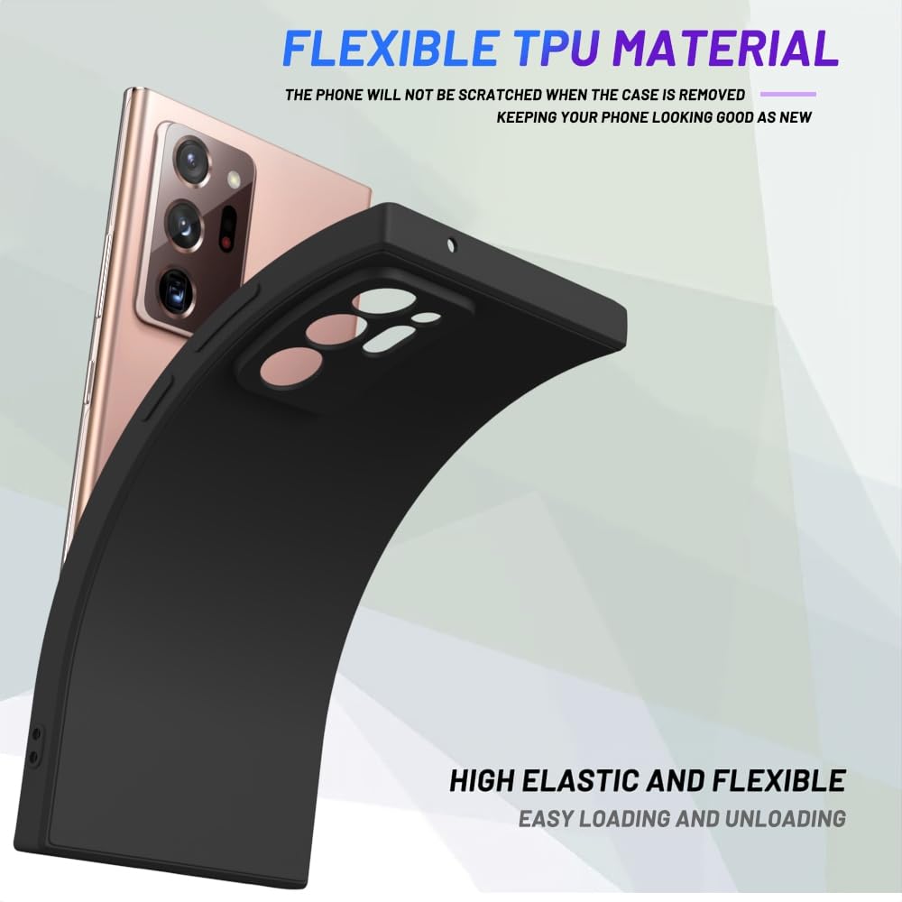 Wogroo For Samsung Galaxy Note 20 Ultra Case Black, Scratch Resistant With Soft Touch, Slim Thin Phone Cover For Samsung Galaxy