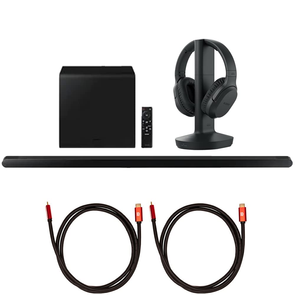 Samsung HW-S800B 3.2.1ch Soundbar with Wireless Dolby Atmos DTS:X, Black (2022) HW-S800B/ZA Bundle with Sony RF400 Wireless Home