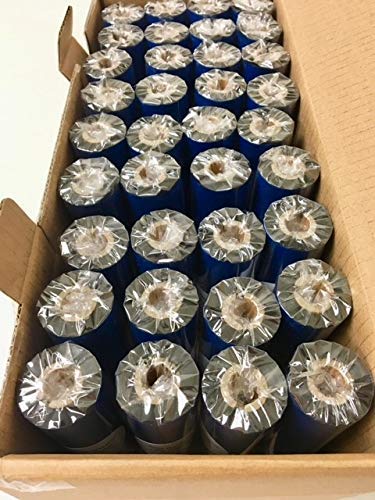 Avg Packaging Supplies Thermal Transfer Printer Ribbon Roll   Bulk Black Standard Resin Enhanced Wax Ribbons (4.33'' X 244'/110M