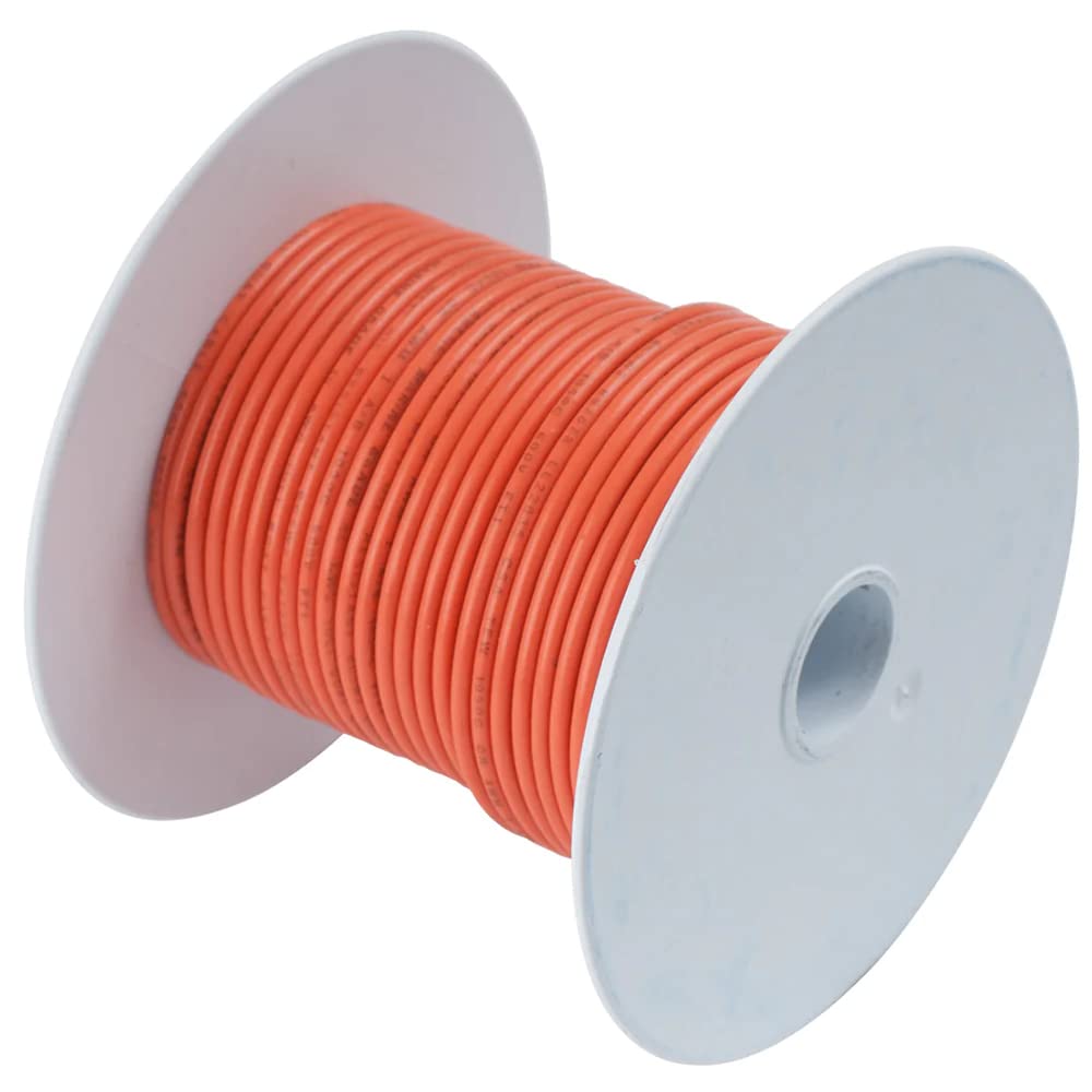 Ancor 108525 Tinned Copper Wire, 10 AWG (5mm2), Orange - 250ft