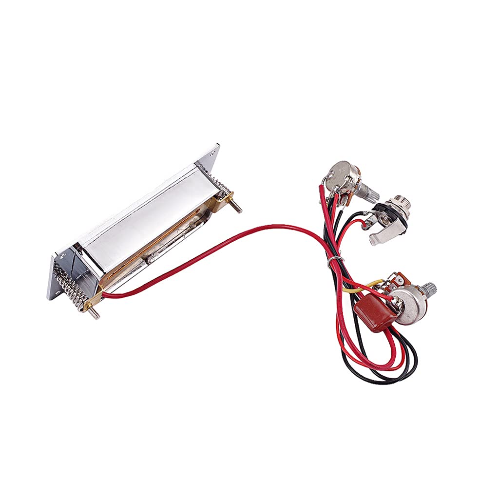 Alnicov Dual Coil Closed Humbucker,Pre Wired Pickup Harness Kit With 500K Volume Tone Jack For Electric Guitar