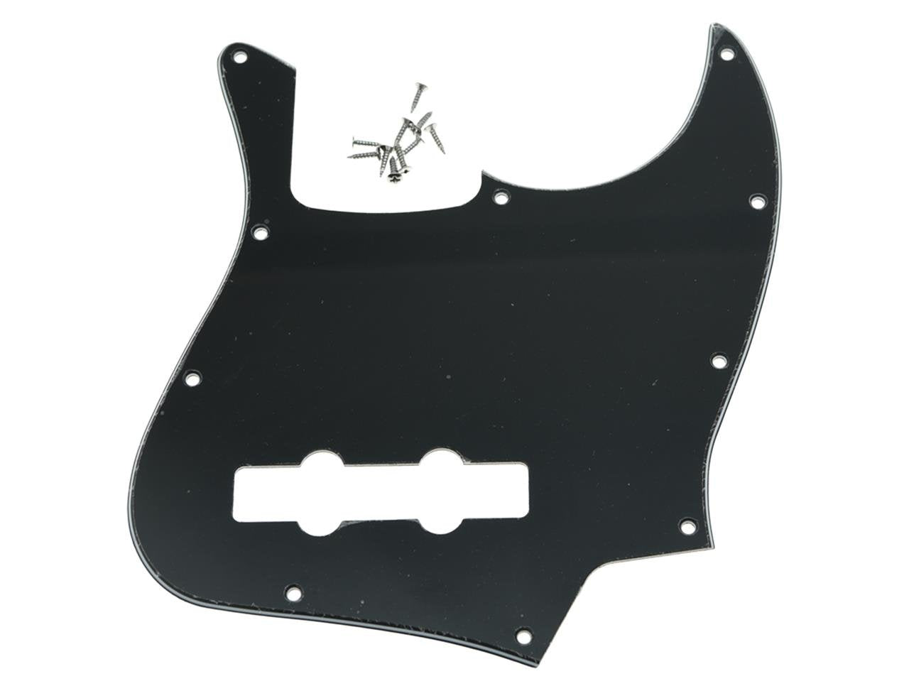 Kaish 4 String J Bass Style Pickguard Bass Pick Guard Scratch Plate For Usa/Mexico Jazz J Bass Black 3 Ply