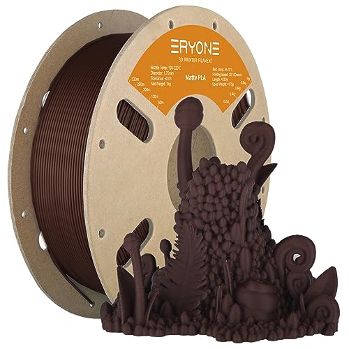 Eryone Matte Pla Filament For 3D Printer, Filament 1.75Mm +/  0.03Mm, 1Kg (2.2Lbs)/Spool, Brick Red