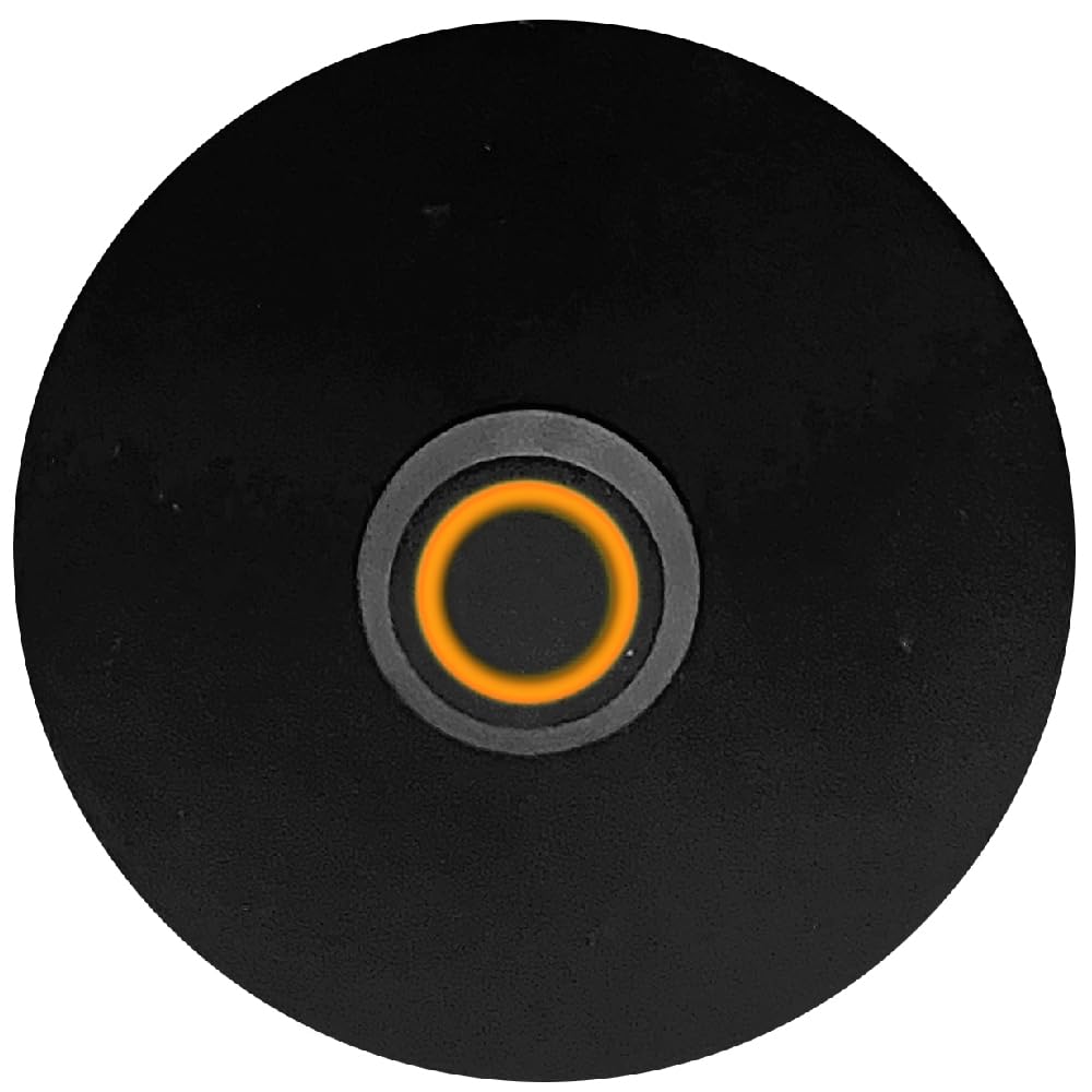 Newhouse Hardware Circular Lighted Wired Metal Doorbell Button In Black Bt6Cl, For Doorbell Chime, Buzzer, Or Ringer, Door Bell