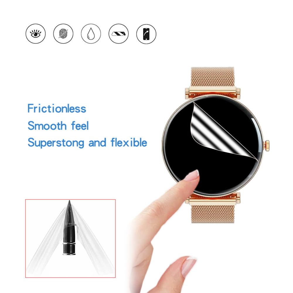 Mihence Screen Protector Compatible For Hwagol 1.43'' Smart Watch, Hd Tpu Protective Film (6Pcs)