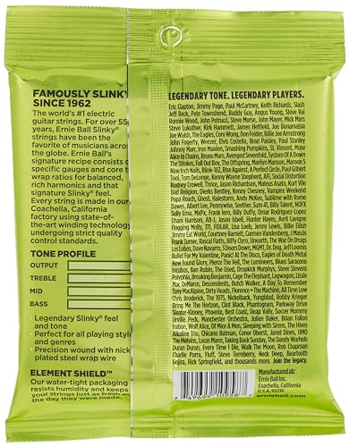 Ernie Ball 8 String Regular Slinky Nickel Wound Electric Guitar Strings, 10 74 Gauge (P02629)
