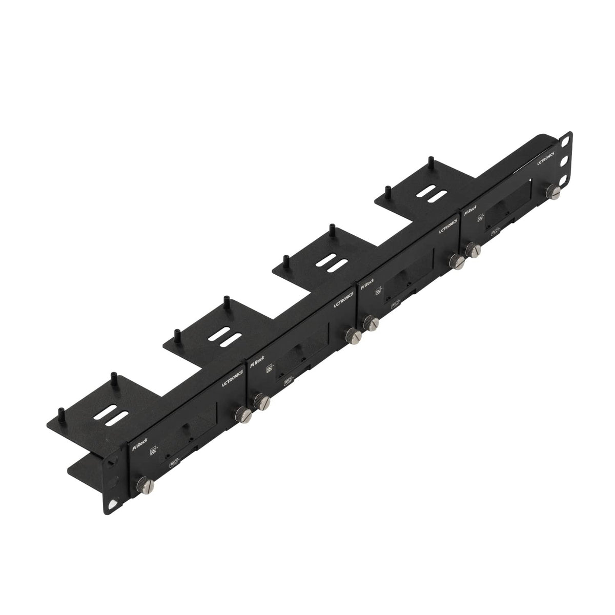 Uctronics Front Removable 1U Rack Mount For Raspberry Pi, With 4 Mounting Brackets For Raspberry Pi 5, 4B, 3B+/3B, And Other B M