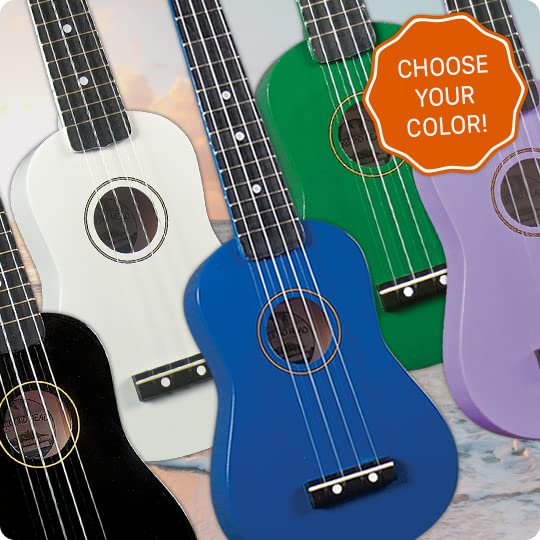 Diamond Head Du 100 Rainbow Soprano Ukulele   Black