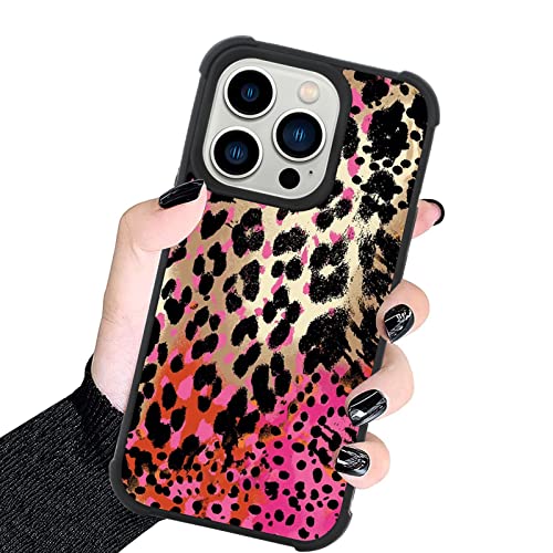 Kanghar Case Compatible With Iphone 14 Pro Max,Leopard Design,Tire Texture Non Slip +Shockproof Rugged Tpu Protective Case For I