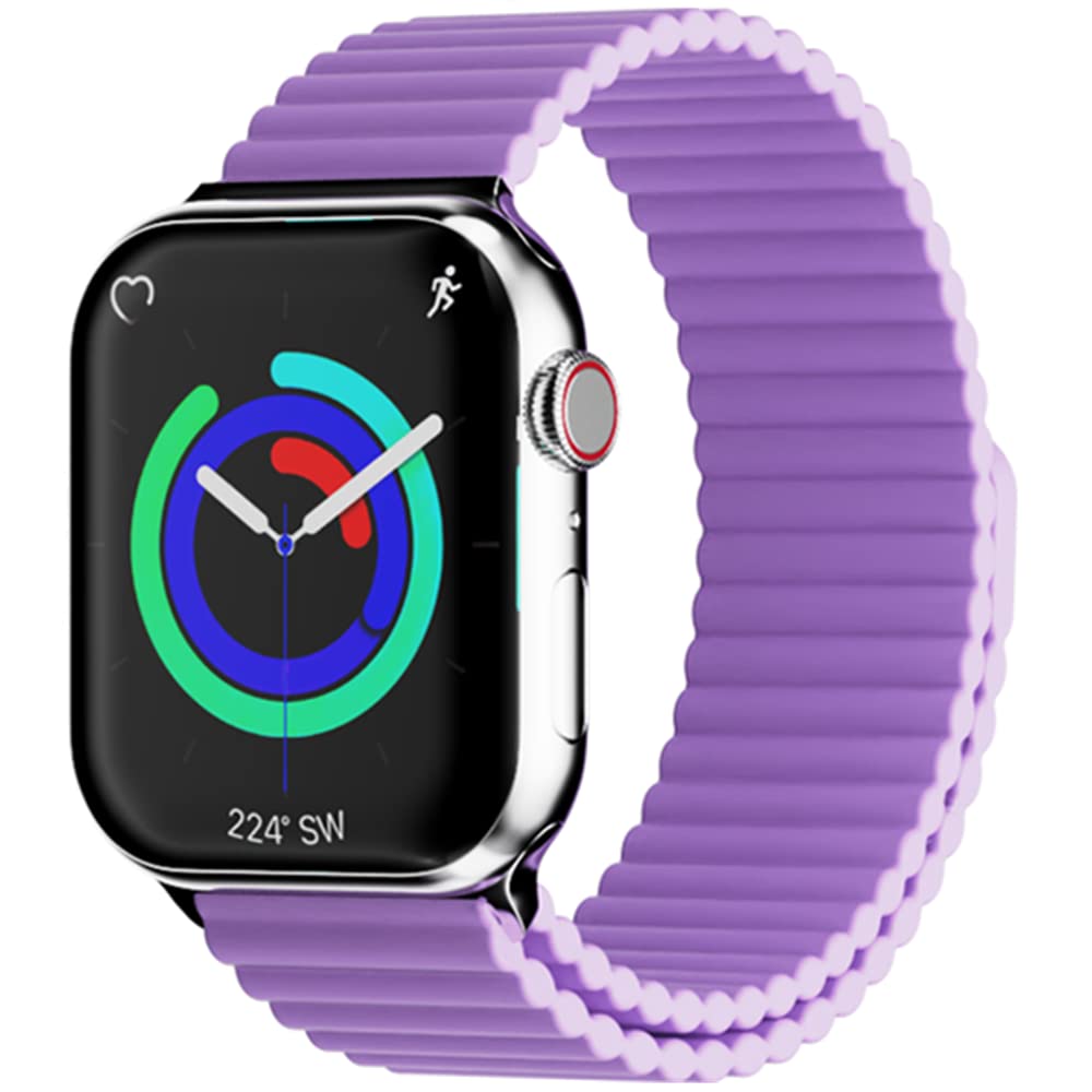 Heike Sport Solo Loop Compatible With Apple Watch Band Ultra 49Mm 45Mm 44Mm 42Mm 41Mm 40Mm 38Mm For Men And Women,Adjustable Sil