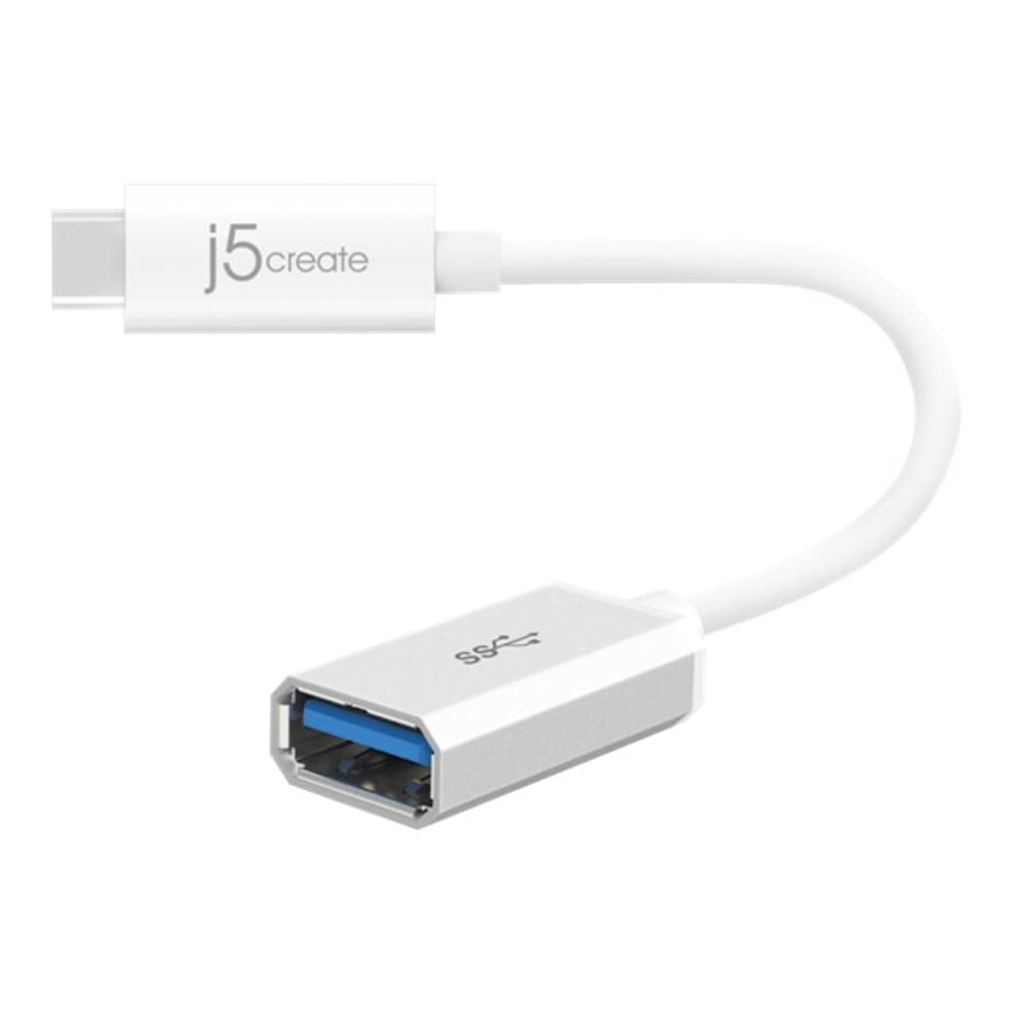 J5Create Usb Type C 3.1 To Type A Adapter | Supports Usb3.1 Gen1 (5 Gbps), Usb 2.0 (480 Mbps) And An Output Of 1.5A | Compatible