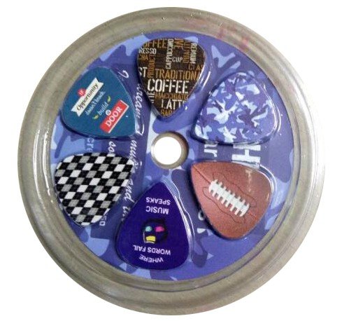 Creanoso Guitar Picks For Dad Men Him (12 Pack) Hero Design Medium Gauge Celluloid  Premium Music Gifts & Guitar Accessories For