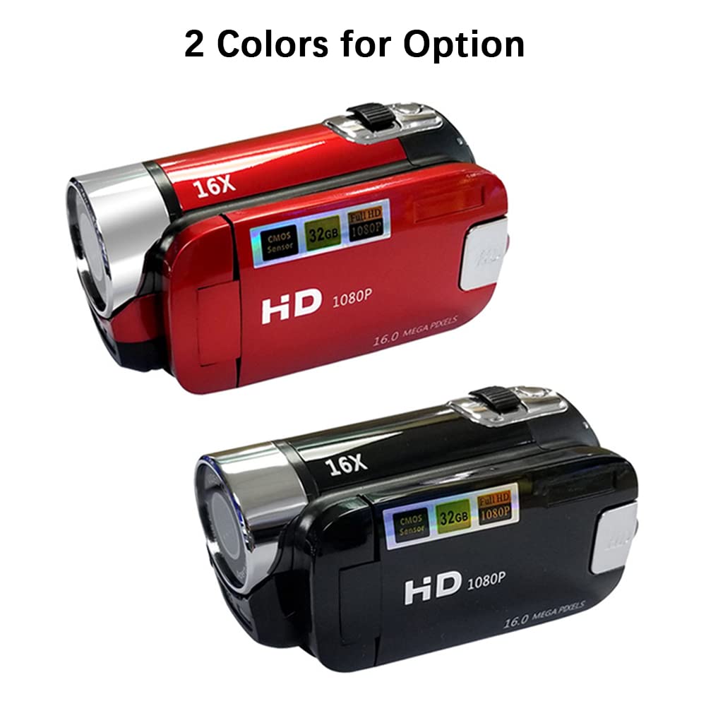 Andoer Portable 1080P High Definition Digital Video Camera Dv Camcorder 16Mp 2.7 Inch Lcd Screen 16X Digital Zoom Built In Battery