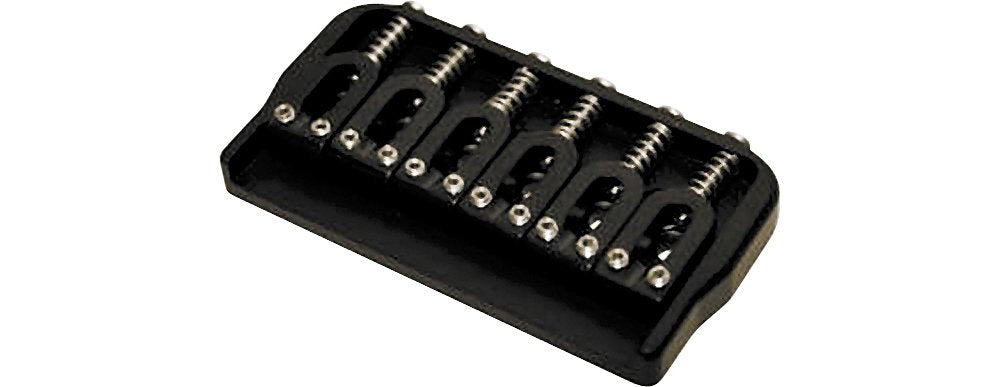 Hipshot 6 String Us Fixed Guitar Bridge .125 Black