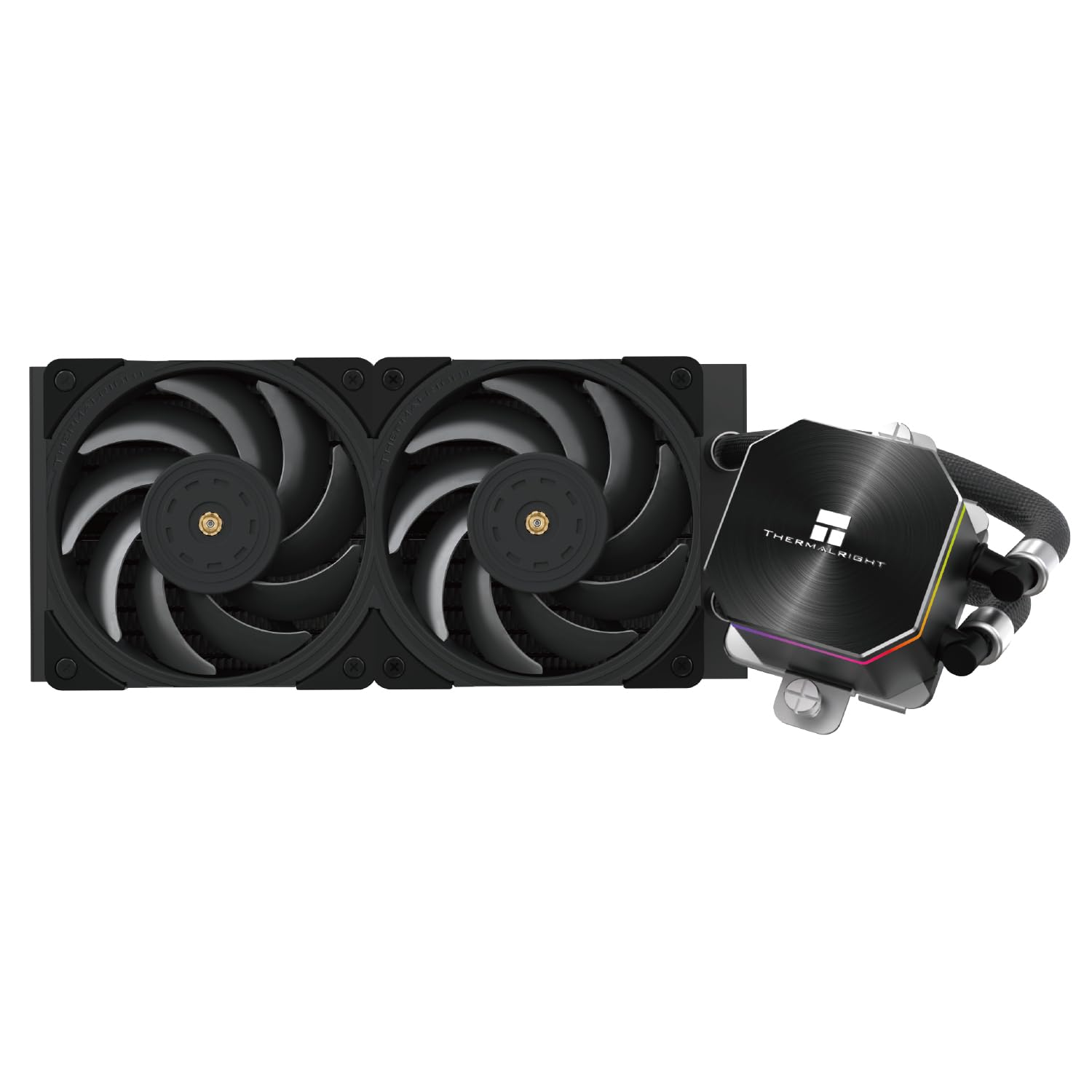 Thermalright Frozen Edge 240 Black Aio Water Cooler,Liquid Cpu Cooler, 2  120Mm Pwm Fans Water Cooling System,2150Rpm High Speed