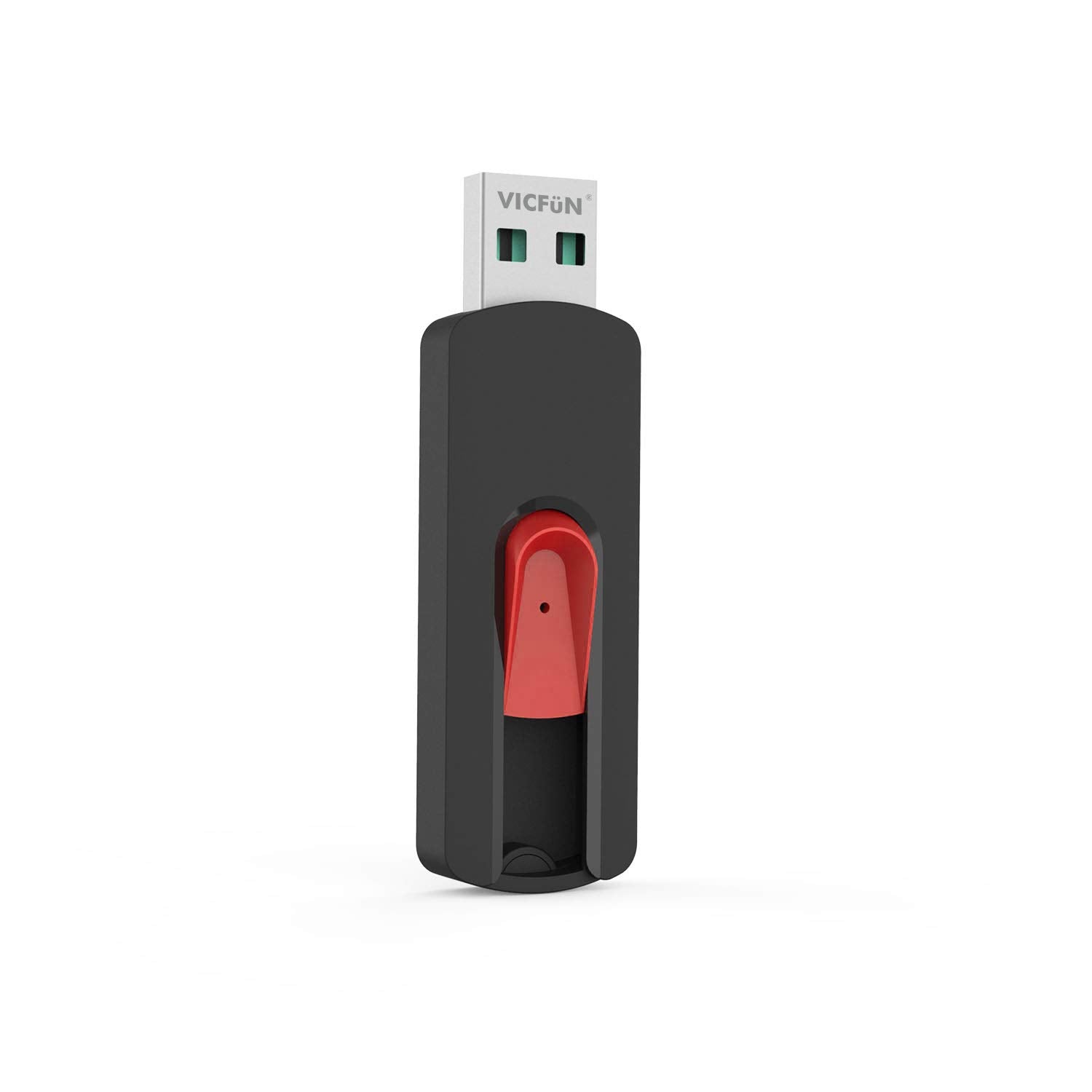 Vicfun 2 Pack 64Gb Usb Flash Drives Usb 3.0 Flash Drive 64Gb Slide Retractable Usb Memory Stick 64G Data Storage Red/Black