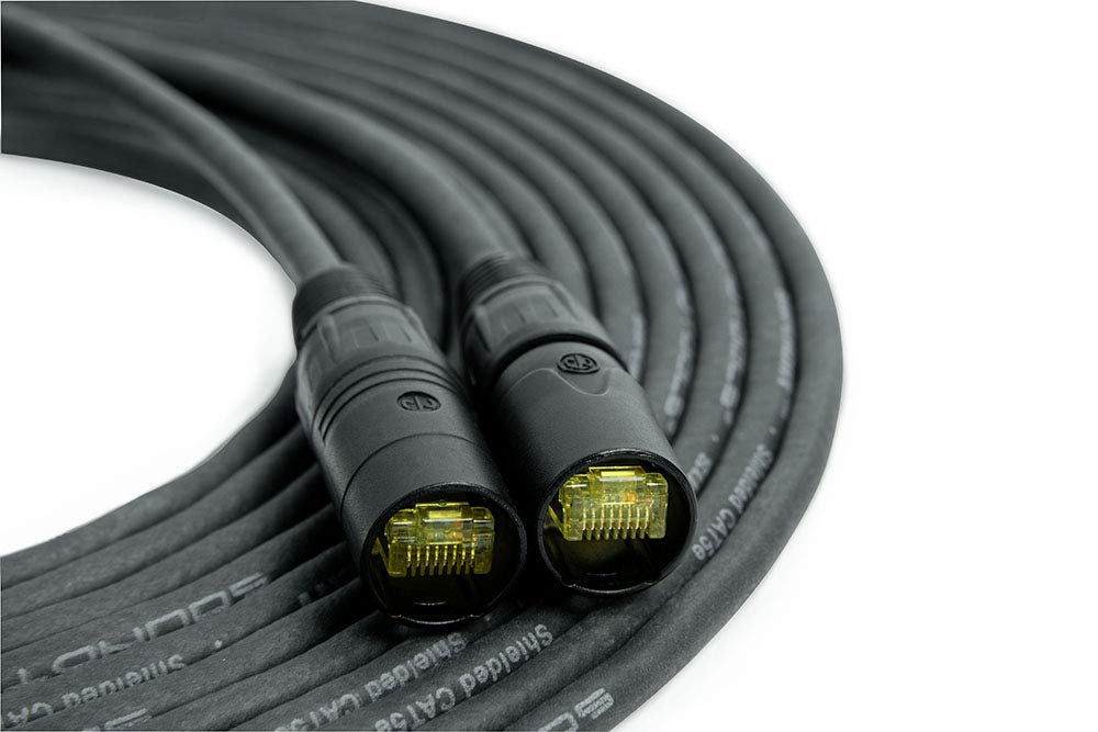 Soundtools Supercat Professional Grade Shielded Cat5E Ethercon Cable, Flexible Polyurethane Jacket, Neutrik Connectors (330 Feet On Drum, Black)