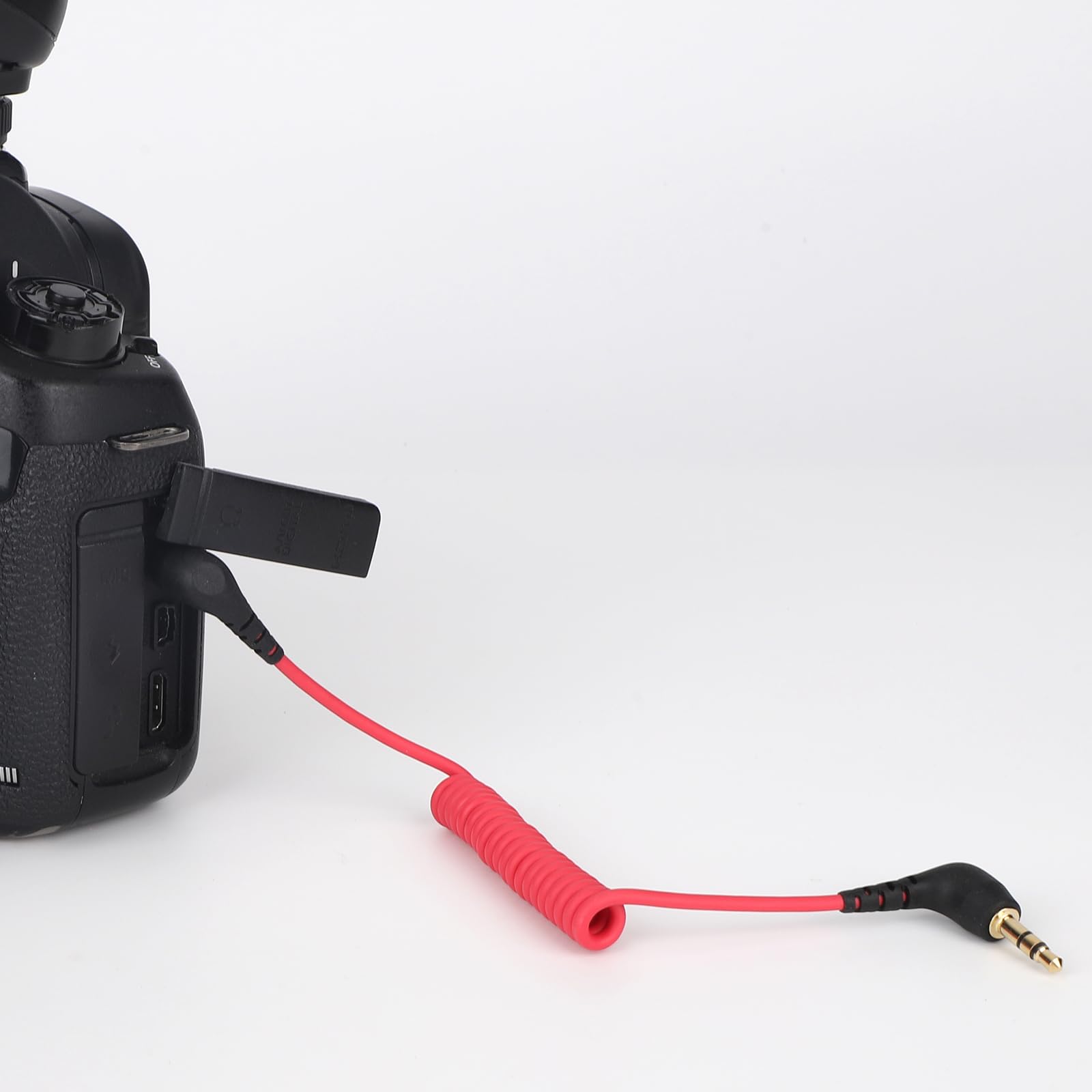 2Pcs 3.5Mm Trs Microphone Cable, Coiled Male To Male Audio Patch Cord Compatible With Dslr Cameras Mic 2 & Rode Microphone Wirel