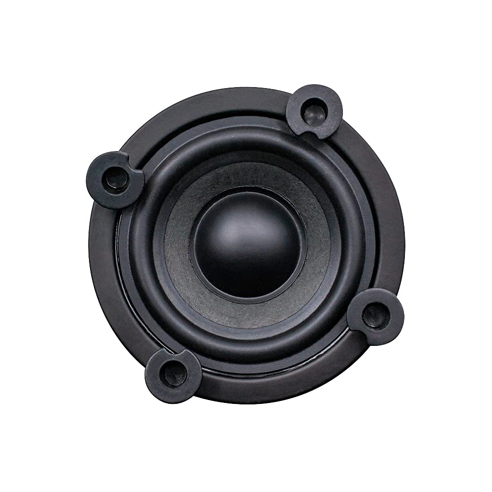 Granvela 20W 3-Inch 4-Ohm Full Range Bookshelf Speakers Pair Of Flax-Fiber Cone For Diy High Performance Home Audio Woofer Multi