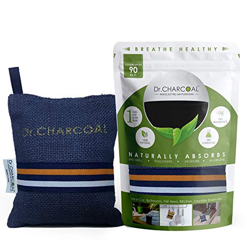Dr. Charcoal Activated Carbon Air Purifier Bag To Remove Odor And Moisture From Car, Bathroom And Kitchen  200 Grams (Modish Ne