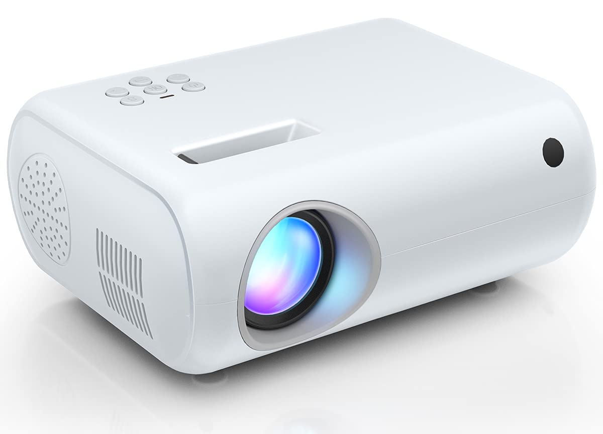 Mini Projector, Clokowe 2024 Upgraded Portable Projector With 9000 Lux And Full Hd 1080P, Movie Projector Compatible With Ios/An