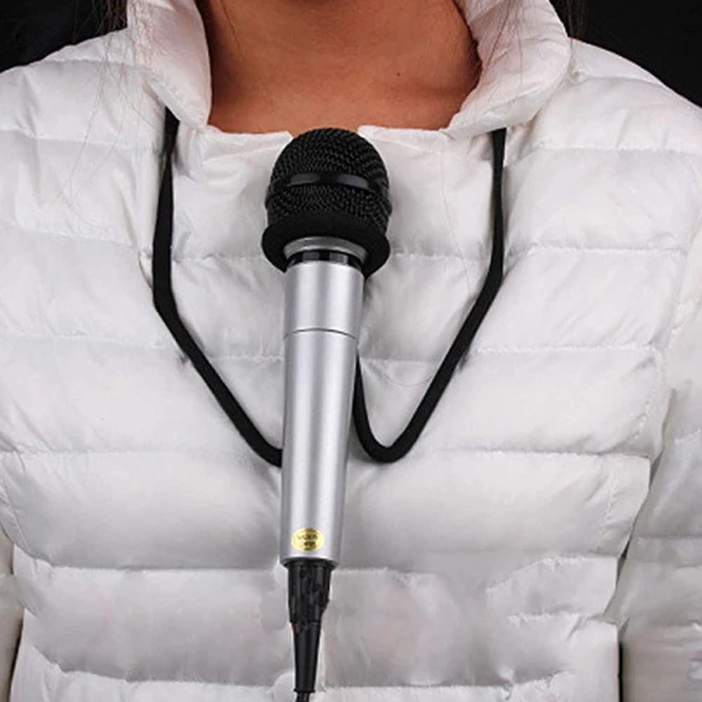 Cynken Close Up Magic Stage Prop Microphone Hands Free Brace Mic Holder Neck Stand