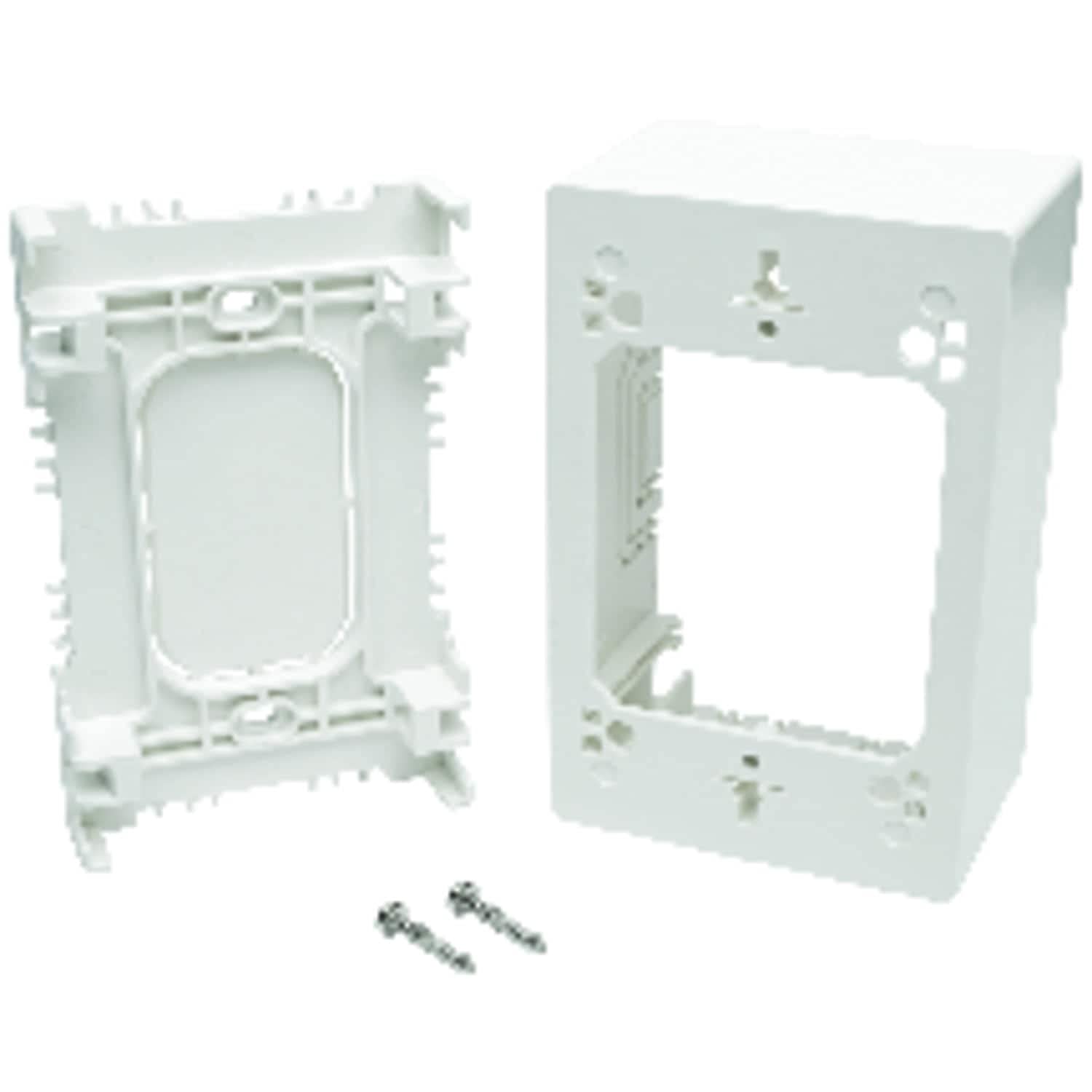 Tripp Lite Single Gang Surface Mount Junction Box, Wallplate, White (N080 Smb1 Wh)
