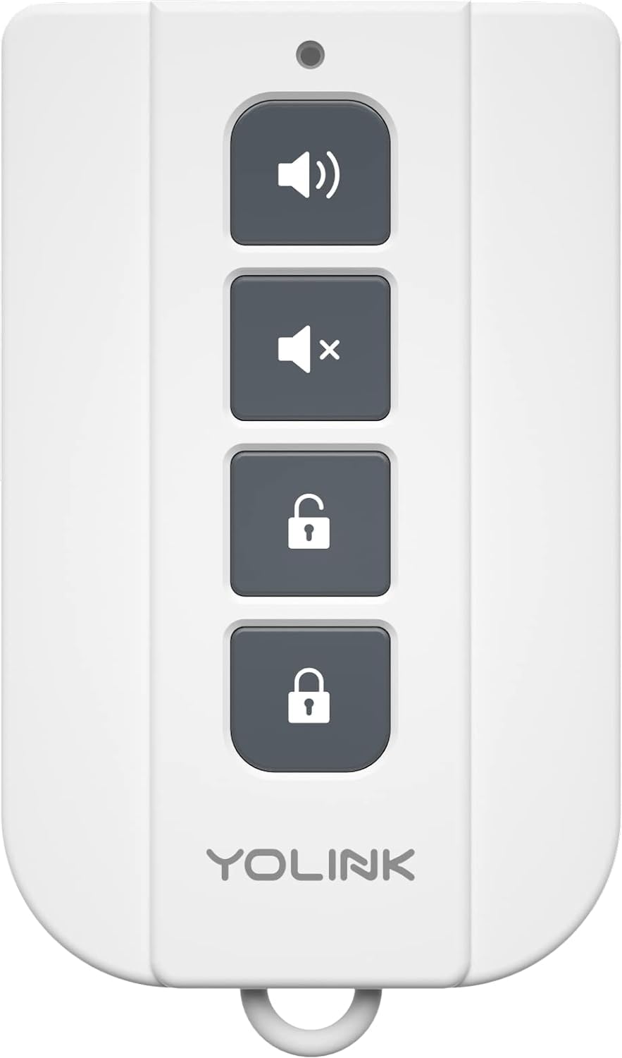 Yolink Sirenfob, 1/4 Mile Open Air Range Siren Controller, Panic Button, Smart Buttons Fob For Use With Yolink Siren Products