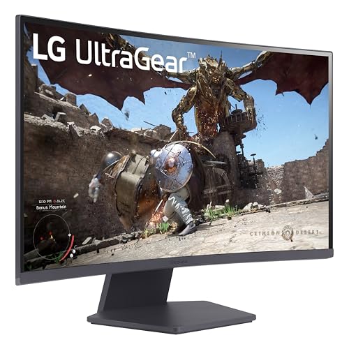 Lg 27Gs60Qc B Ultragear Curved Gaming Monitor 27 Inch Qhd (2560X1440) 180Hz 1Ms 1000R Amd Freesync Hdr10 Hdmix2 Displayport Bord