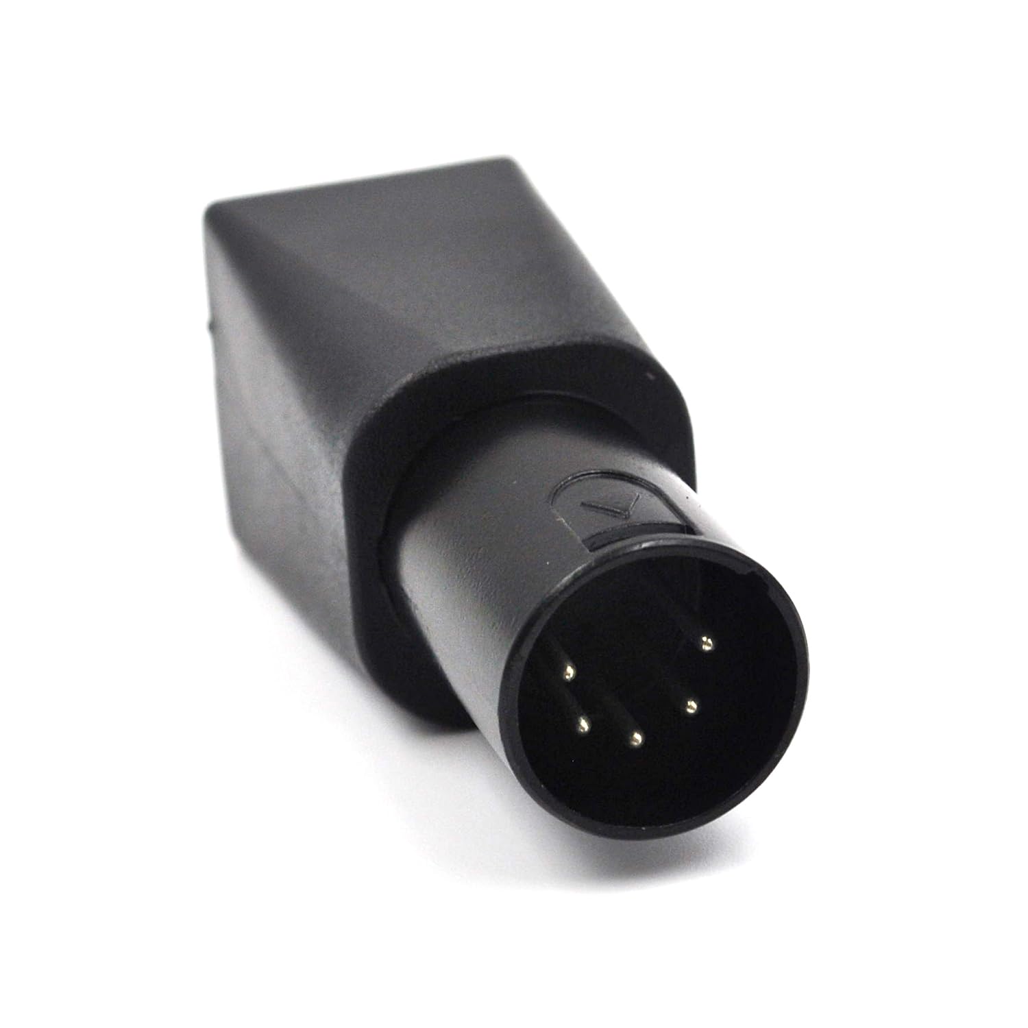 Zhupoub (2-Pack Dmx To Rj45 5-Pin Xlr Connector Dmx To Ethernet Male Adapter Plug, Black Adapters