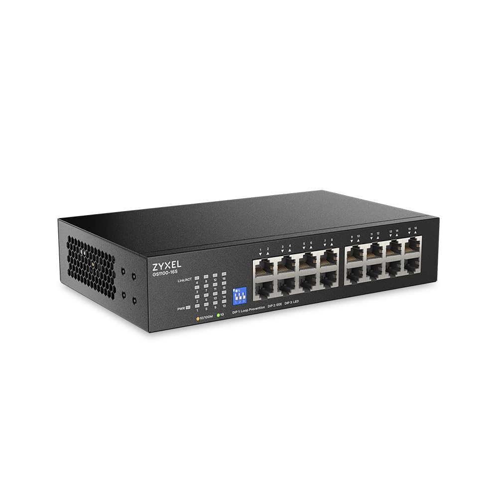 Gs1100-16S - 16 Port Gbe Unmanaged Switch Switchable