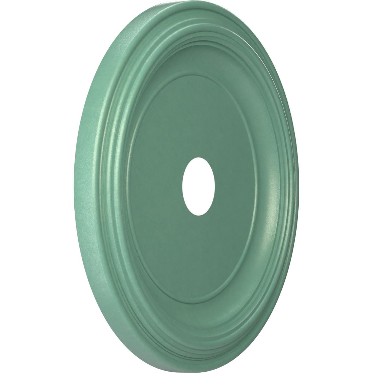 22Od X 3 1/2Id X 1 1/2P Traditional Thermoformed Pvc Ceiling Medallion (Fits Canopies Up To 13 1/2), Universal Pearl Metallic Se