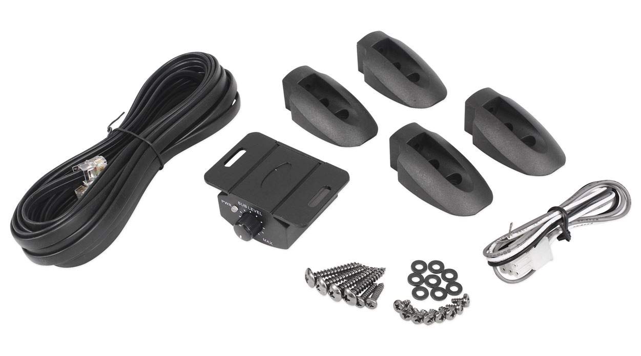 Rockville Rw8Ca 8 600 Watt Low Profile Under-Seat Active Powered Car Subwoofer, Black