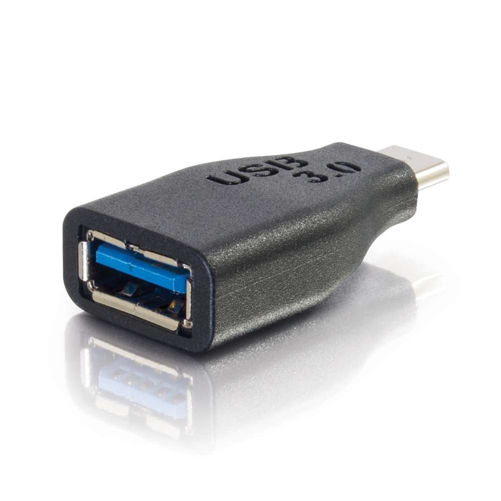 C2G USB 3.0 Adapter USB C to A Black 1.5 Inches 28868
