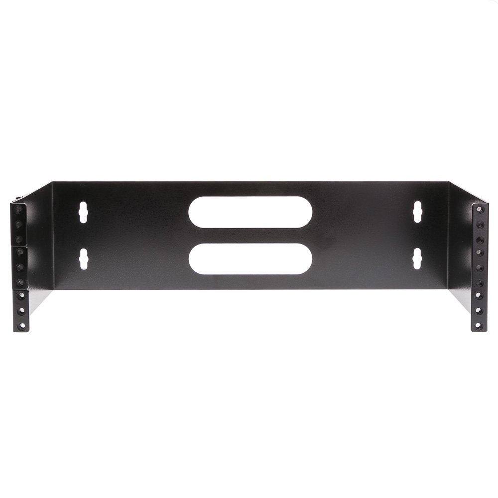 3U Hinged Wall Mount Patch Panel Bracket   19'' Patch Panel Swing Rack For Shallow Network Equipment, 6 Inch Deep, Dimensions: 5