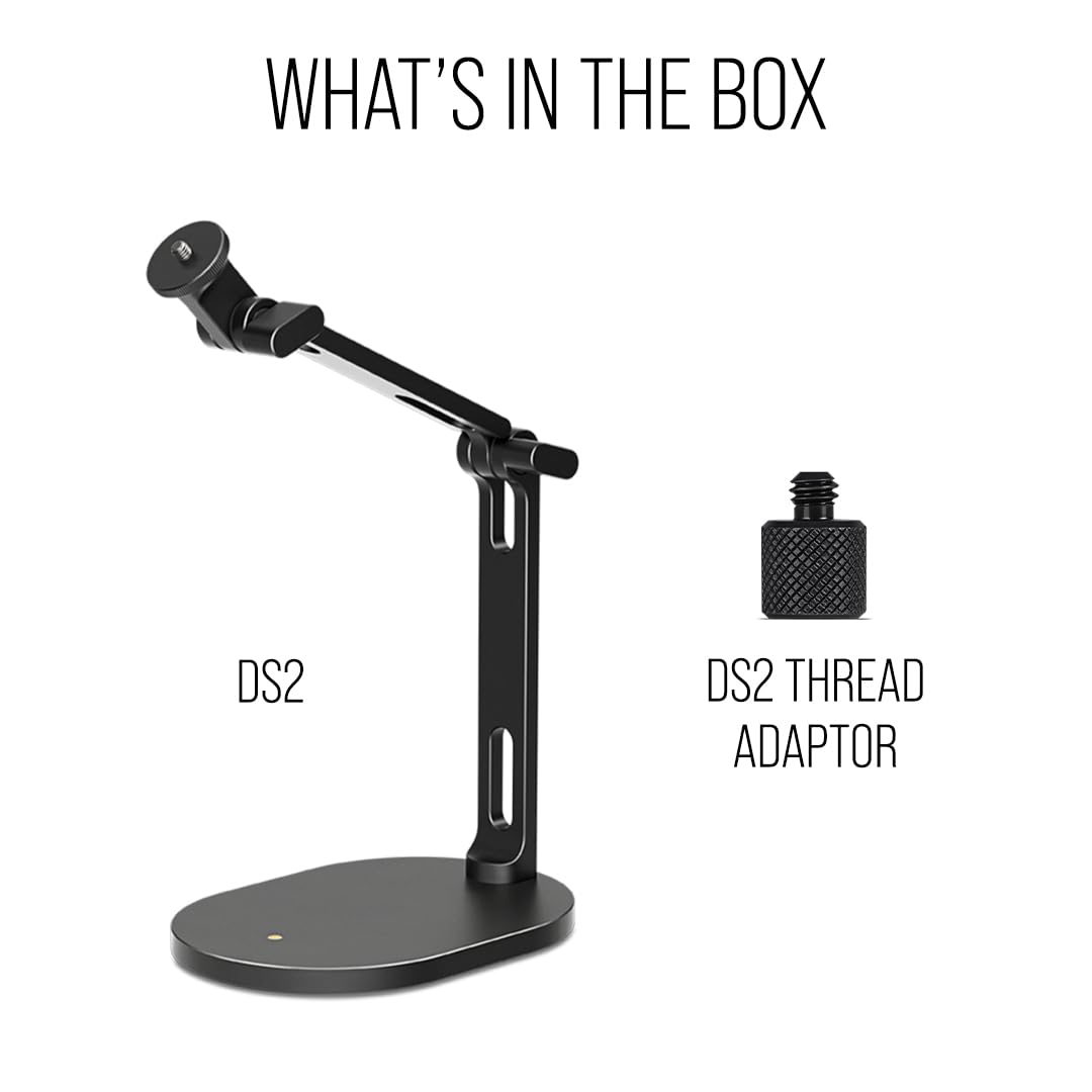 Rde Ds2 Desktop Studio Arm For Microphones, Cameras, Smartphones, Lights And Other Accessories (Up To 900G)