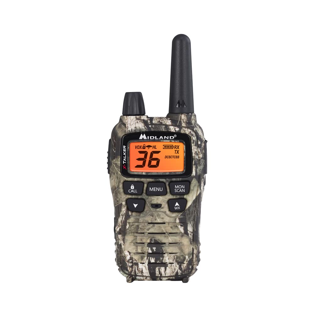 Midland�   T75Vp3   36 Channel Frs Two Way Radio   Long Range Walkie Talkie, 121 Privacy Codes, & Noaa Weather Scan + Alert   Mossy Oak Camo   Set Of 2