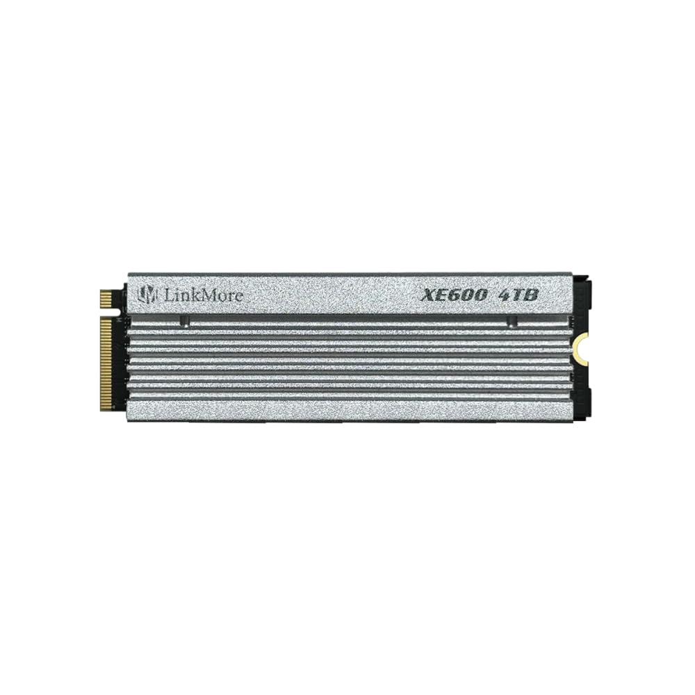 Linkmore Xe600 4Tb M.2 2280 Ssd, Pcie Gen4 Nvme Internal Gaming Solid State Drive With Heatsink, Up To 7200 Mb/S, Compatible Wit