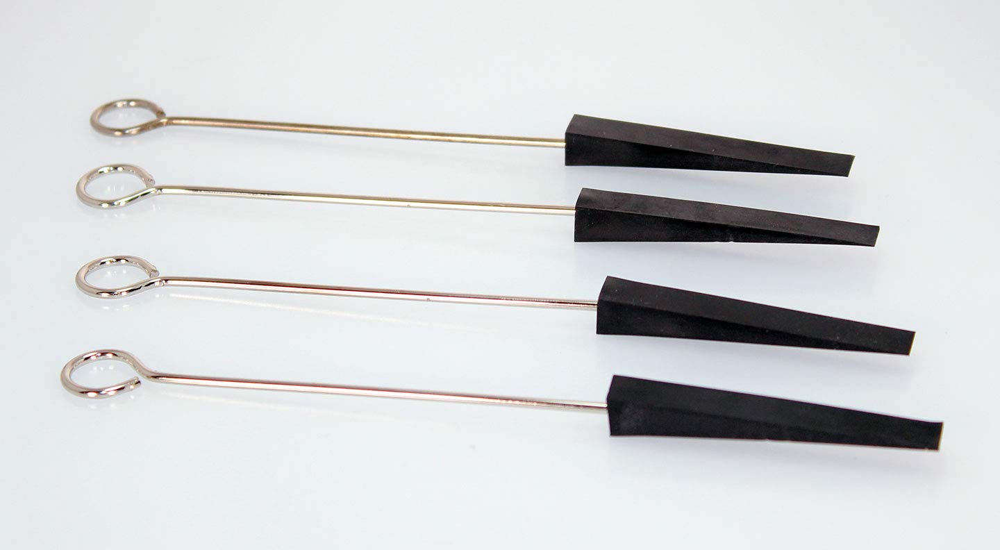 Piano Tuning Mute 3'' X 3/8'' With Wire Handle Set Of 4 Rubber Usa
