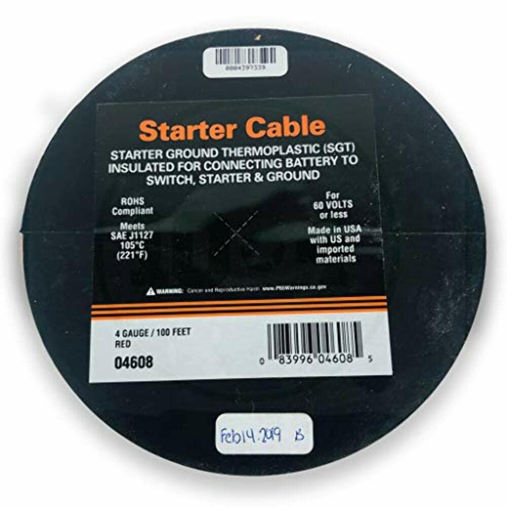 East Penn 04608 Red Battery And Starter Cable