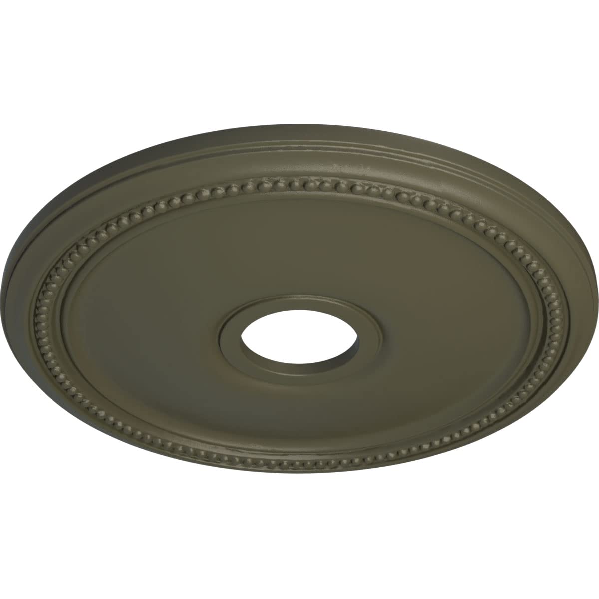 Ekena Millwork Cm18Diwhf Diane Ceiling Medallion, 18Od X 3 5/8Id X 1 1/8P (Fits Canopies Up To 5 3/8), Hand-Painted Witch Hazel